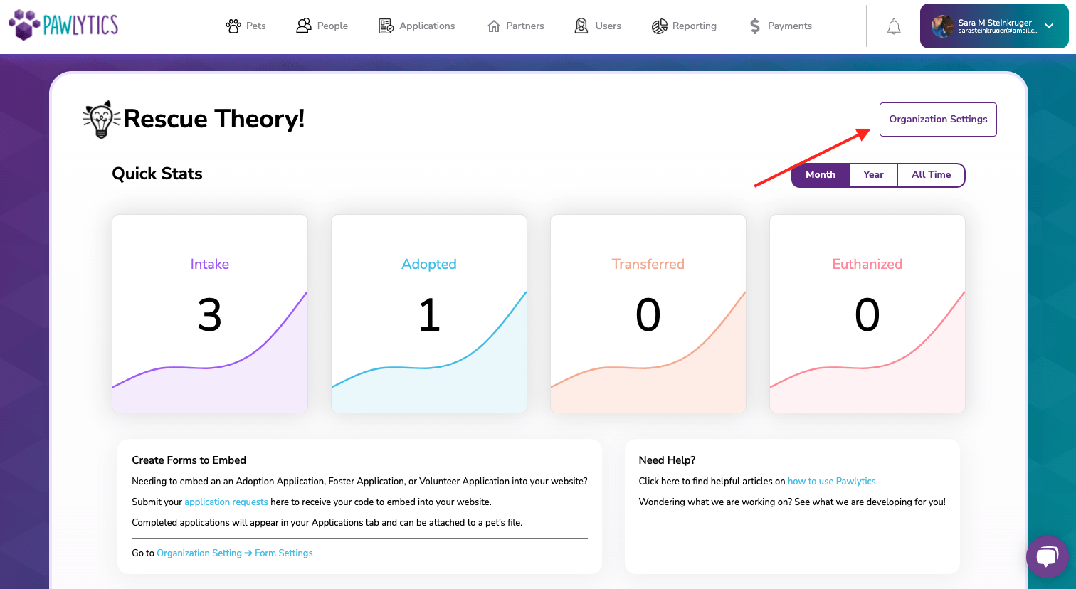 Export pets to PetFinder